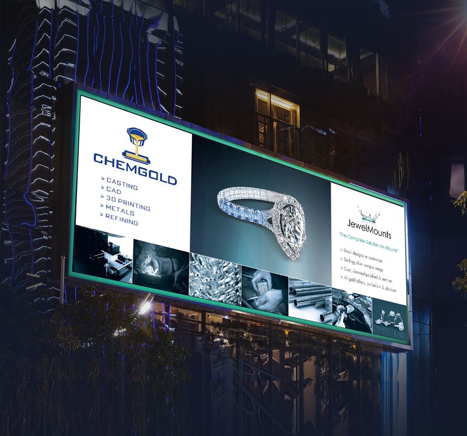 The outdoor advertisement for Chemgold