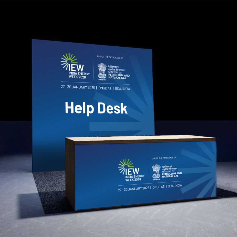 India Energy Week Help Desk Counter & Backdrop Design